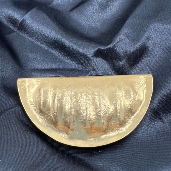 Vintage Beth Schwartz Golden Dumpling/Pierogi/Knish/Taco/Empanada Pin/Brooch - Picture 8 of 16